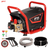 Buy JPT F11 commercial high pressure washer, featuring 2.4kw motor, 200bar, 2900psi, 13l/min water flow, compact and portable design, and more. Buy Now