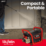 Buy JPT F11 commercial high pressure washer, featuring 200bar, 2900psi, 13l/min water flow, compact and portable design, and more. Buy Now