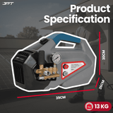 Buy JPT F12 portable commercial pressure washer for mobile car wash services, cleaning service centers, and contractors working remotely. Buy Now