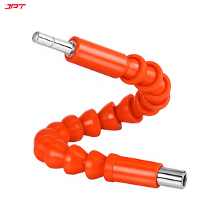 JPT 7.5-inch Long Flexible Drill Bit Extension | Hex Soft Shaft Extension for Screwdrivers & Drills | Bendable, Rotatable, and Flexible Shaft for Tight Spaces, Furniture, Electrical & Computer Repairs