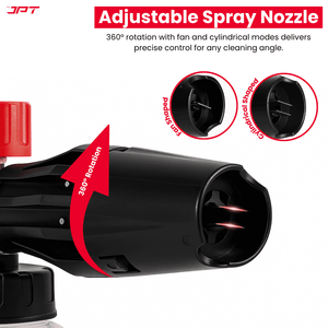 JPT Heavy-Duty Pro Foam Cannon | Solid Brass Head | 70 Bar Power & 4000 PSI Pressure | 1.1 mm Orifice | 1-Litre Transparent Bottle | Adjustable Spray Nozzle & Knob