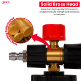 Get professional cleaning results with JPT heavy-duty transparent Pro Foam Cannon. Durable brass + ABS build, 1L capacity, adjustable and much more.