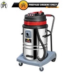 JPT Heavy Duty Commercial Vacuum Cleaner Wet & Dry | 4500W Triple Motor | 100L Stainless Steel | 28 KPA Suction Power | 2.8M Hose | HEPA Filtration