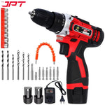 Buy the JPT Pro Series 12v cordless drill machine with 24-pieces valuable drill accessories at best price. Buy Best collection of drill machine for home at JPT.