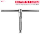 Buy JPT 3Pcs Socket Handle Set with 1/2" drive T-handle, L-handle, and extension bar for versatile use in DIY, automotive, and household repairs at best price.