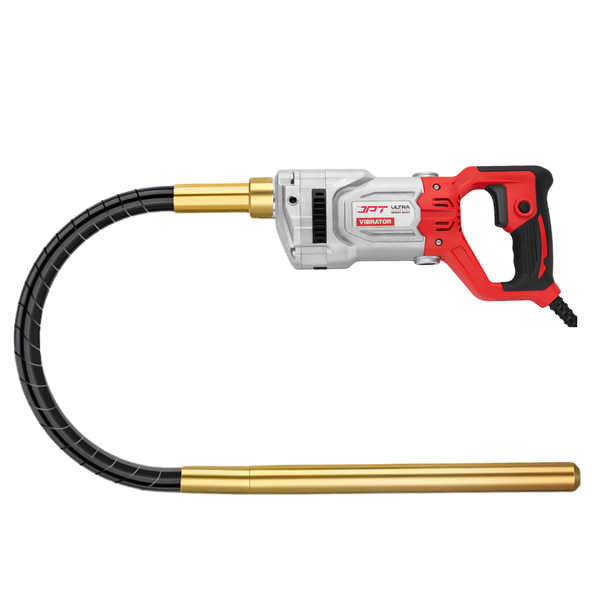 JPT Ultra Heavy-Duty 1500W Electric Concrete Vibrator Machine | 4200 RPM High Speed | Copper Winding Motor | 35MM Mount | Flexible Shaft Needle Vibrator for RCC Slab, Column & Footing Compaction |  3MTR Needle Included