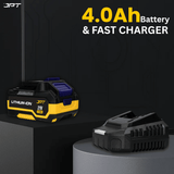 JPT 21V 550Nm Cordless Impact Wrench with brushless motor, 3 speed modes, 2300RPM, 4000mAh Li-ion battery & LED light—ideal for car, bike & DIY work. Buy Now