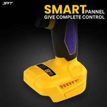 JPT 21V 550Nm Cordless Impact Wrench with brushless motor, 3 speed modes, 2300RPM, 4000mAh Li-ion battery & LED light—ideal for car, bike & DIY work. Buy Now