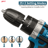 Buy JPT heavy-duty 21v cordless impact drill machine with 24Pcs drill accessories for versatile use. Buy best collection of drill machine in India. Buy Now