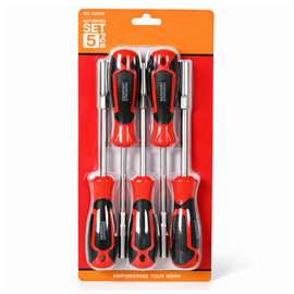 Buy JPT heavy duty nut driver set 5 pcs with CR-V magnetic hex heads and hollow shaft. Ideal for electrical panels, automotive work and industrial maintenance.
