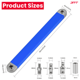 Buy JPT ratchet wrench extension bar to work easily in tight spaces. High quality build, 180° rotation, and multi-size adapters for car repair, DIY & mechanic use.