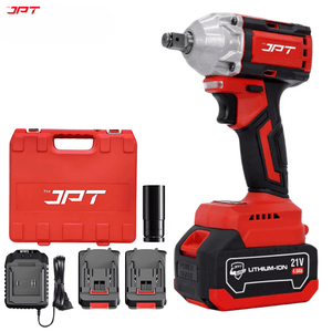 JPT Heavy-Duty 21V Cordless Impact Wrench | Brushless Motor | 350N.M Torque | 0-4300RPM Speed | 1/4-Inch Chuck | 4.0Ah Li-Ion Battery | Impact Wrench for Automobile & Car/Bike Owner