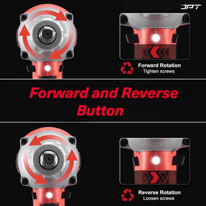 JPT Heavy-Duty 21V Cordless Impact Wrench | Brushless Motor | 350N.M Torque | 0-4300RPM Speed | 1/4-Inch Chuck | 4.0Ah Li-Ion Battery | Impact Wrench for Automobile & Car/Bike Owner