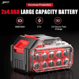 Buy now JPT Pro Series cordless impact wrench, featuring brushless motor, 350nm torque, 4300rpm speed, 4000mAh battery and much more. Buy Now