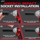 Buy now JPT Pro Series cordless impact wrench, featuring brushless motor, 350nm torque, 4300rpm speed, 4000mAh battery and much more. Buy Now