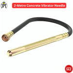 JPT Heavy Duty 2-Metre Flexible Concrete Vibrator Needle | 35 Mm Manganese Steel Tape | Double Steel Wire Braided | Powerful Vibration For Professional & DIY Concrete Contraction | Clearance Sale 2024