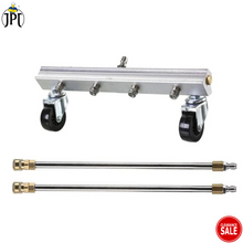 Buy the JPT pressure washer undercarriage cleaner, featuring 4000 psi power, stainless steel build, dual-functionality, fan-shaped nozzles, and 2 extension Wands.