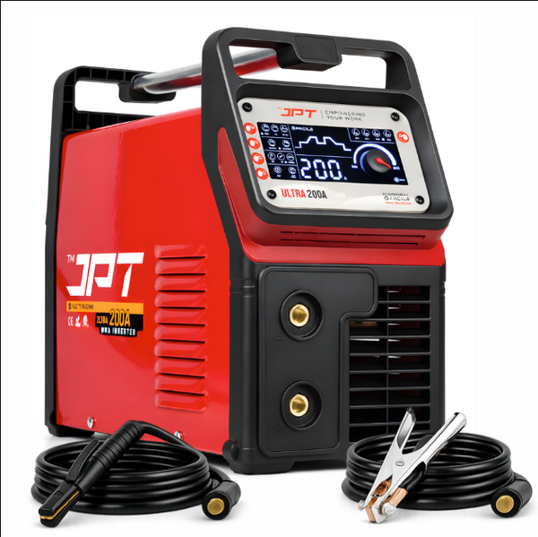 JPT True Output 200A Ultra Heavy Duty MMA Inverter Welding Machine | Lift TIG, Full Digital Display, VRD Safety, Hot Start, Arc Force, Anti-Stick & Fine Tuning Control