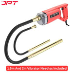 Buy now the JPT heavy-duty 1050W pure copper motor concrete vibrator machine with 1.5m and 2m concrete vibrator needles at the best price online in India.