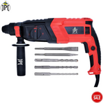 JPT-26H SDS-Plus 26MM Pro Heavy Duty Rotary Hammer | 1050-Watt Motor | 1200 RPM Speed | 3.0 Joules Impact | 4900 BPM Force | 3 Function Modes | Forward & Reverse | Clearance Sale 2024