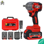 JPT Pro Series Brushless 21-volt Cordless Impact Wrench | 570N.m Torque | 4400 RPM Speed | 2 Speed Modes | 1/2-Inch Hex Shank | Bright LED Light | 4000mAh Battery | Fast Charger ( RENEWED )