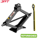 Buy JPT refurbished folding car jack at best price. This scissor jacks feature 2-tons loading capacity, reduce 90% efforts, best for cars, SUVs, MPVs. Buy Now