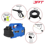 JPT Heavy Duty IDR Domestic Pressure Washer Machine | 2400 Watt Motor | Max. 220 Bar Power | 10 L/Min Water Flow | 100% Copper Winding | Portable & Durable Design | 1 Year Warranty