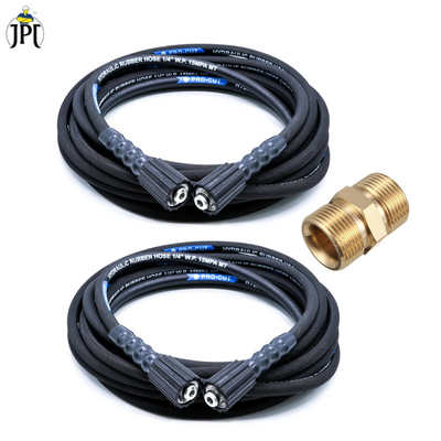 Buy now the JPT combo of 2 8-metre pressure washer hose pipe with 1 M22-15MM male thread fitting at the best price online in India. Buy Now