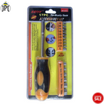 Sedy Heavy Duty 17-Piece Screwdriver Set | 4MM To 6MM Minus Bits | PH1 To PH3 Plus Bits | T10 To T20 Star Bits | 4MM To 12MM Sockects | Clearance Sale 2024