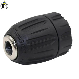 JPT Heavy Duty 10MM Clamping Capacity Keyless Drill Chuck | 3/8-24UNF Mount for Forward and Reverse Cordless & Electric Drill Machine
