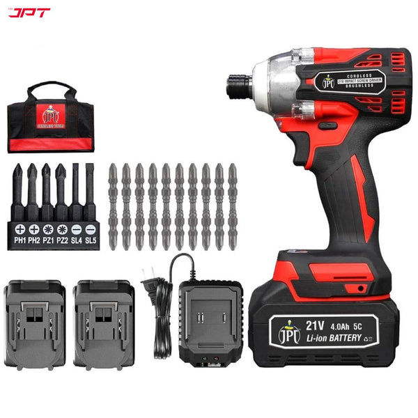 Buy JPT combo 21v impact cordless screwdriver machine at best price. Get best collection of  drill machine, impact driver, cordless screwdriver, and much more.