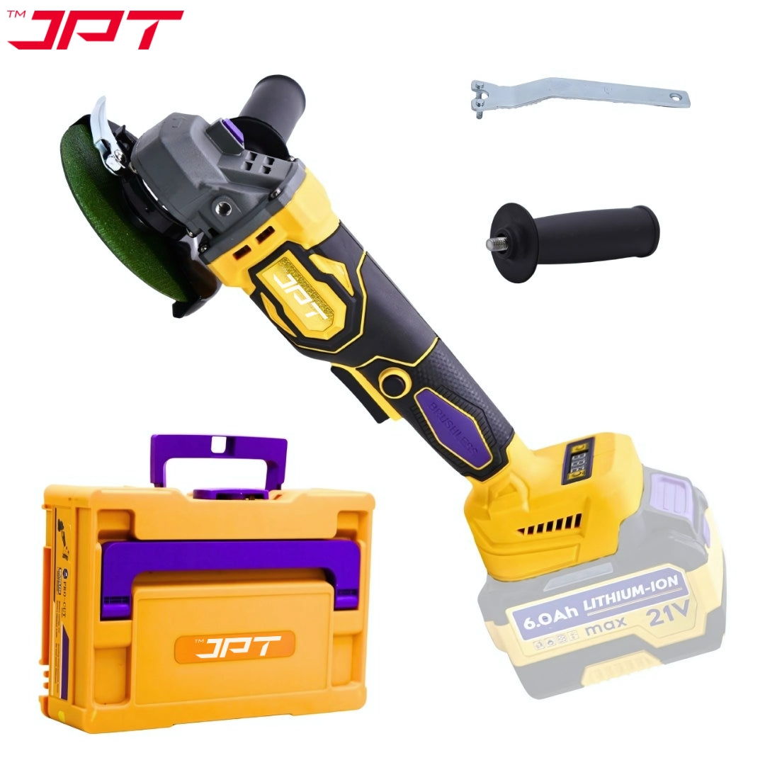 Buy now the JPT 21v cordless angle grinder machine without battery & charger at best price in India. Get best collection of angle grinder from at JPT Tools.