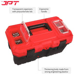 Buy JPT Pro Series 16" heavy-duty tool box, featuring two transparent lid, one removable tray compartment, dustproof & waterproof seal design, and more. Buy Now