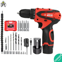 JPT 12-volt Multi-Tasking 3/8-inch Keyless Chuck Cordless Drill Machine / Screwdriver | 24 Nm Torque | 1300 RPM Speed | 1.50 KW | 2 Speed Gear Modes | 1500mAh Battery | Fast Charger ( RENEWED )