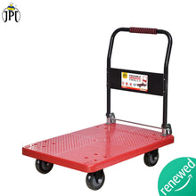 Buy the JPT heavy-duty small hand trolley, featuring a compact, fast-folding design, 150kg weight lifting capacity, 360° swivel rubber wheels, and much more.