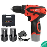 JPT 12V Powerful Cordless Drill Machine | 1350 RPM Speed | 18N.M Torque | 10MM Chuck | 2 Speed Gear | 1500mAh Battery | RENEWED