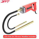 JPT Heavy Duty 1050-Watt Concrete Vibrator Machine | 10000 Vibrations Per Minute | 4000 RPM Speed | Pure Copper Winding Motor | 35mm Chuck | 1.5m And 3m Concrete Vibrator Needles Set Included