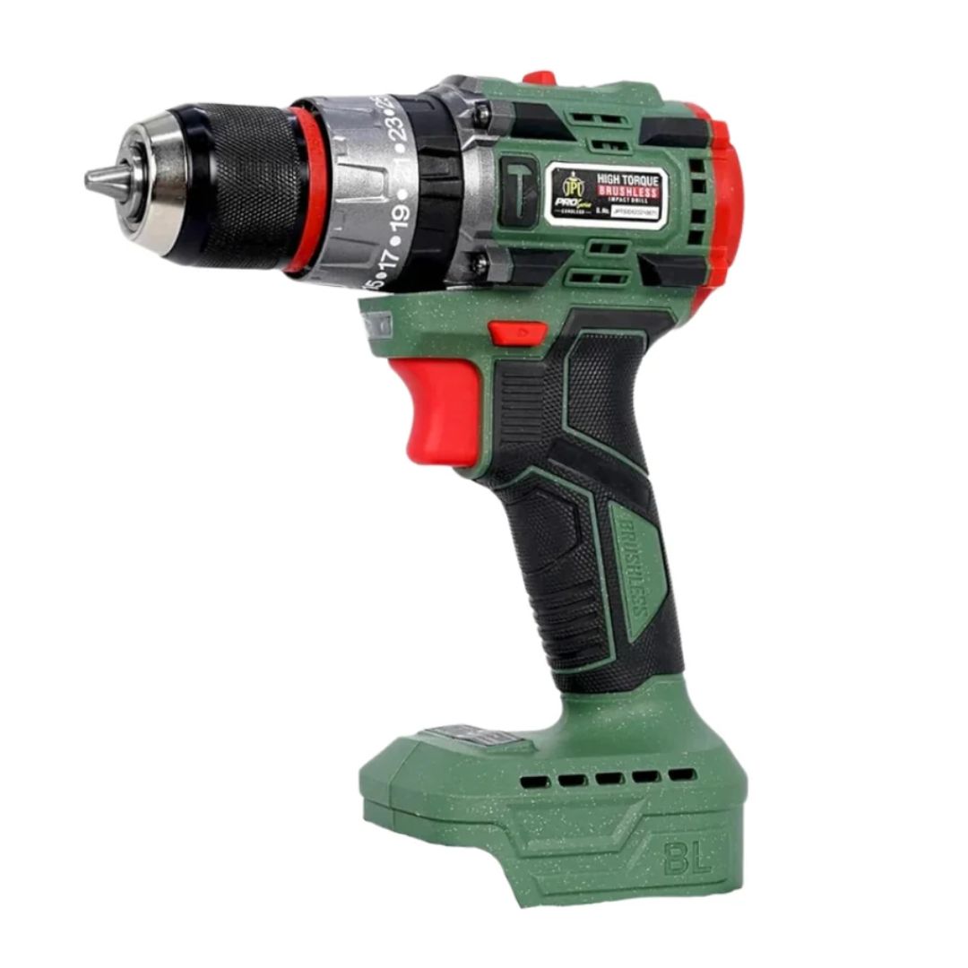 JPT Pro Series Brushless 21-volt Cordless Impact Drill Machine Without Battery & Charger | 65N.M Torque | 1700RPM Speed | 25+3 Gears | 2 Speed Modes | 3/8