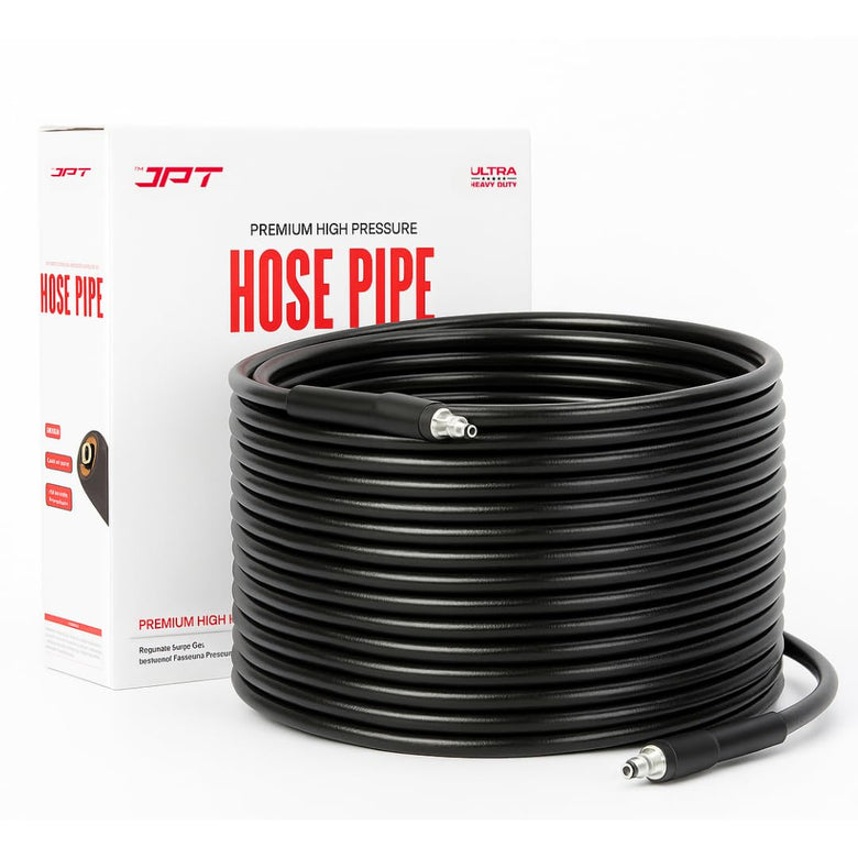 JPT Ultra Heavy-Duty 8Mtr High Pressure Hose Pipe Compatible With Bosch Aquatak/AQT Series | Withstand Up to 450 Bar (6525 PSI) of Pressure | Premium PVC + PE Layers and Reinforced Braid