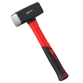 JPT 1500G Forged Steel Club Hammer – Heavy Duty Professional Lump Hammer with Anti-Slip Rubber & Shock-Absorbing Grip, Hammr for Demolition, Masonry & Fabrication Works