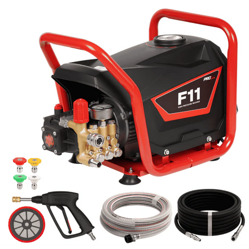 JPT F11 Portable Commercial High Pressure Washer | 2.4KW Motor | Max. 200 Bar | Max. 2900 PSI | 13L/min Water Flow |  Compact & Portable Pressure Washer for Bike/Car/Fences/Patio/Driveways Cleaning