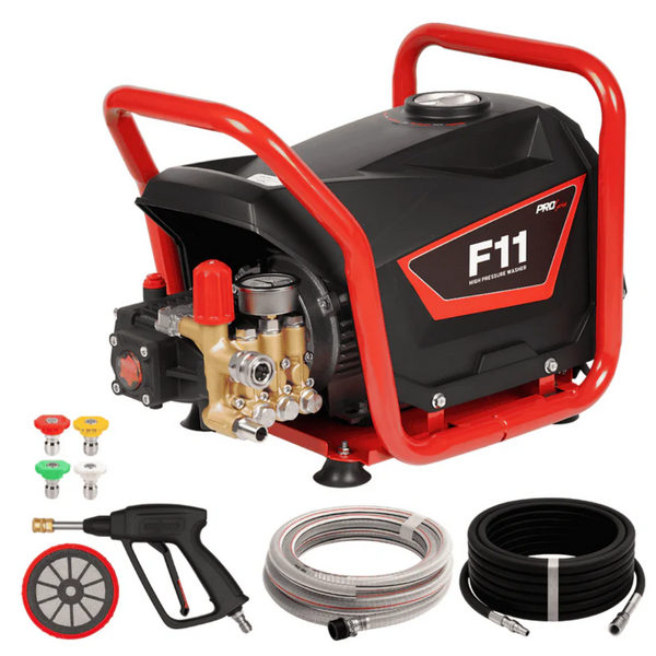 JPT F11 Portable Commercial High Pressure Washer | 2.4KW Motor | Max. 200 Bar | Max. 2900 PSI | 13L/min Water Flow |  Compact & Portable Pressure Washer for Bike/Car/Fences/Patio/Driveways Cleaning