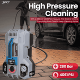 Buy JPT Pro Series F13 portable commercial pressure washer for mobile car wash services, cleaning service centers, and contractors working remotely. Buy Now