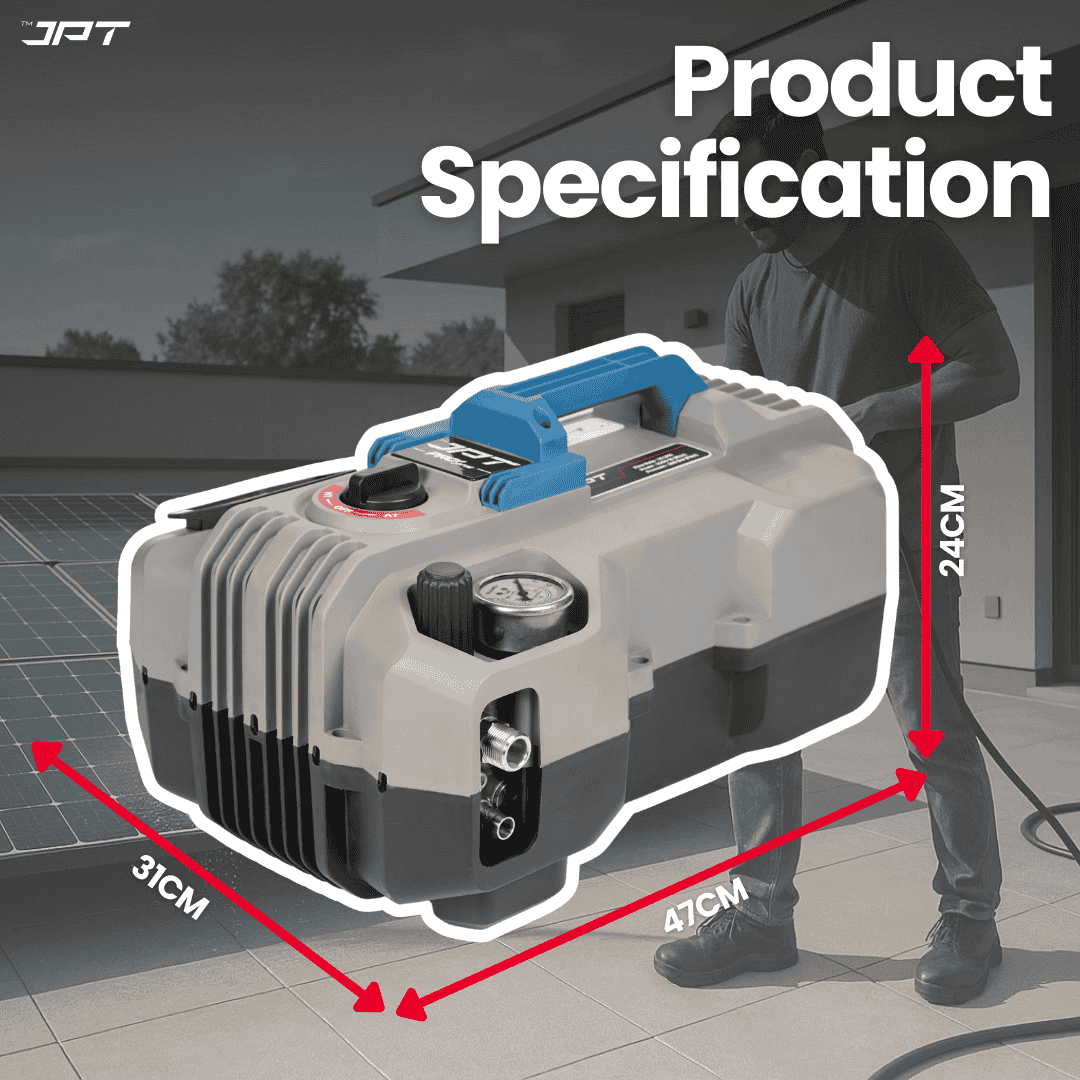 Buy JPT Pro Series F13 portable commercial pressure washer for mobile car wash services, cleaning service centers, and contractors working remotely. Buy Now