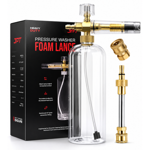 JPT Heavy Duty Snow Foam Cannon | 70 Bar Power | 3000 PSI Pressure | Brass + ABS Nozzle | Adjustable Thick Foam | Bosch Pressure Washer Adapter Included