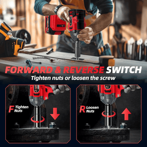 JPT Pro Series Brushless Heavy Duty 21-volt Cordless Impact Wrench | 350N.M Torque | 0-3450RPM Speed | 1/2-Inch Shank | 4000mAh Battery | All Accessories Included | 12-Months Warranty