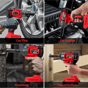 JPT Pro Series Brushless Heavy Duty 21-volt Cordless Impact Wrench | 350N.M Torque | 0-3450RPM Speed | 1/2-Inch Shank | 4000mAh Battery | All Accessories Included | 12-Months Warranty