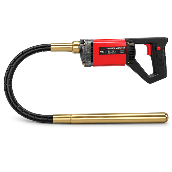 JPT Heavy Duty 1050-Watt Concrete Vibrator Machine | 10000 Vibrations Per Minute | 4000 RPM Speed | Pure Copper Winding Motor | 35mm Chuck | With 1.5-Metre Vibrator Needle Included