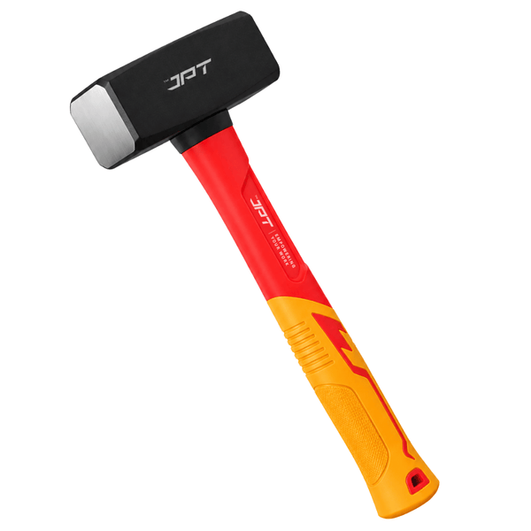 JPT 1500G Forged Steel Club Hammer – Heavy Duty Professional Lump Hammer with Anti-Slip Rubber & Shock-Absorbing Grip, Hammr for Demolition, Masonry & Fabrication Works