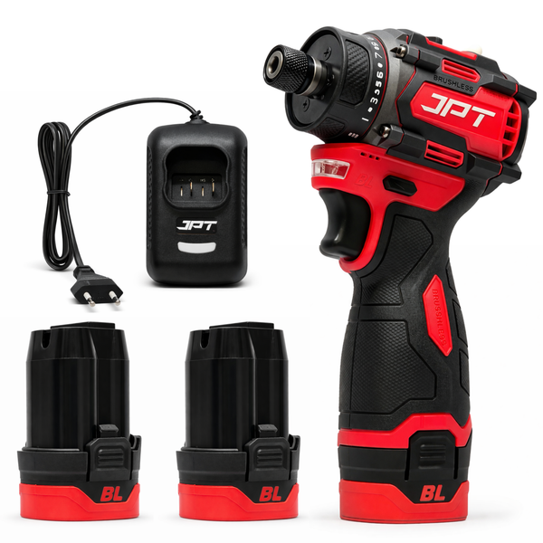 JPT 18-volt Pro Series Cordless Impact Driver | 160N.M Torque | 0-4500RPM Speed | 1/4-Inch Hex Shank | 3-Speed Variable | Brushless Motor | 6-Months Warranty